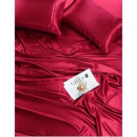 Satin Sheet Set Queen Bed Red