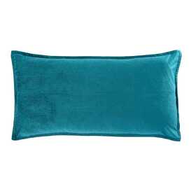 Velvet Cushion Oblong Aqua