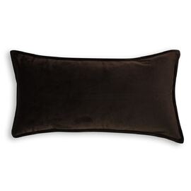Velvet Cushion Oblong Chocolate