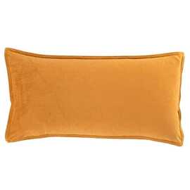 Velvet Cushion Oblong Orange