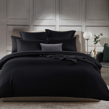 Soho 1000TC Quilt Cover Set Black