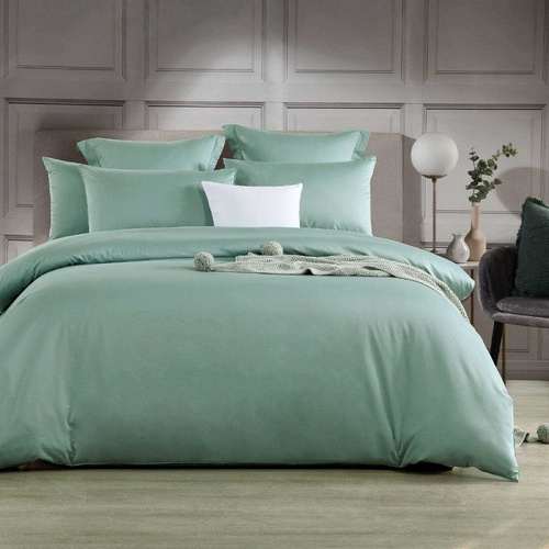 Soho 1000TC Quilt Cover Set Sage