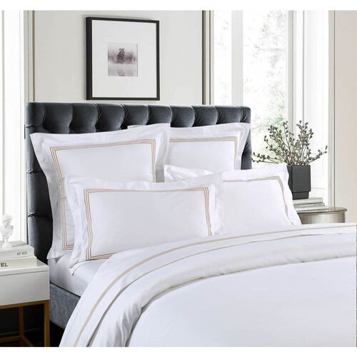 Ambassador 1000TC Embroidered Mocha Sheet Set