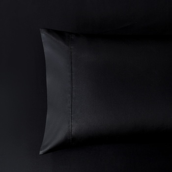 Soho 1000 Thread Count Standard Pillowcase Pair Black