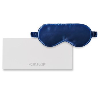Silk Eye Mask Navy