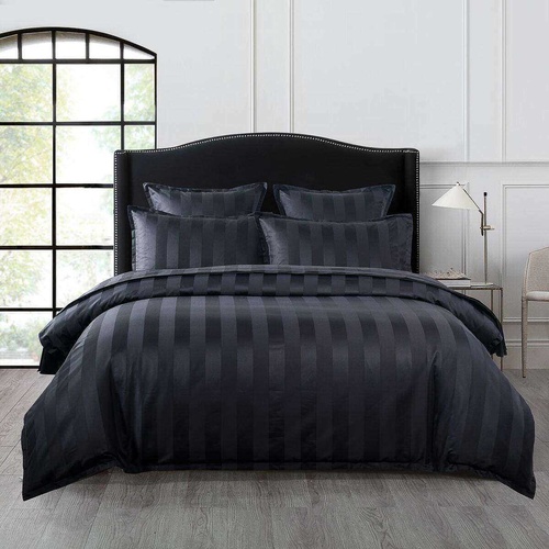 Bespoke Egyptian Cotton 1200TC Quilt Cover Set Black