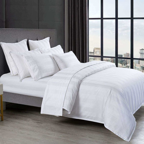 Bespoke 1200TC Sheet Set White King Bed