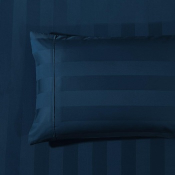 Bespoke 1200TC Navy Standard Pillowcase Pair