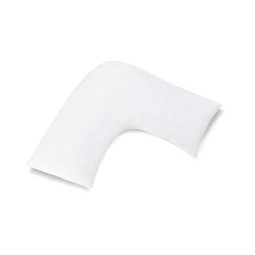 400 Thread Count White U-shaped Pillowcase