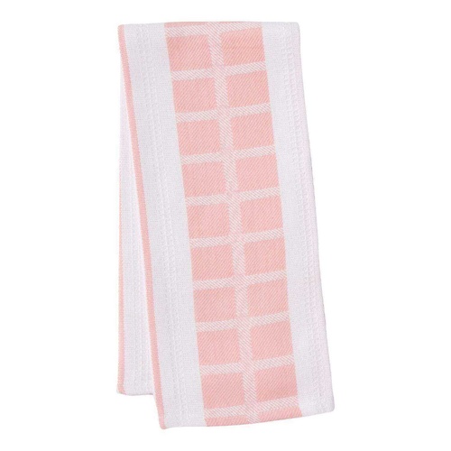 Luxurious Tea Towel Salmon Pink