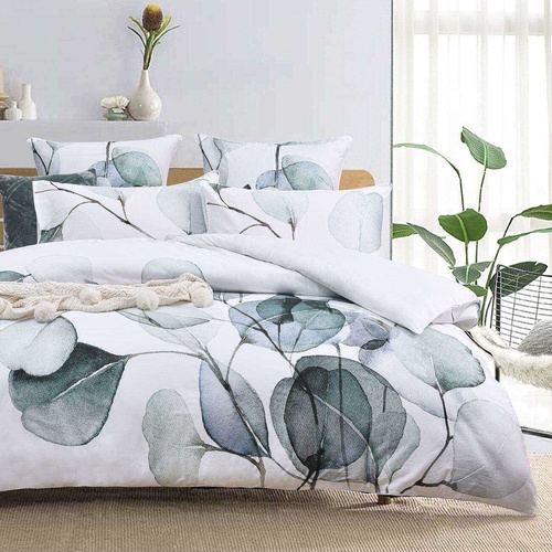 Fawn Green Quilt Cover Set [SIZE: Double Bed]