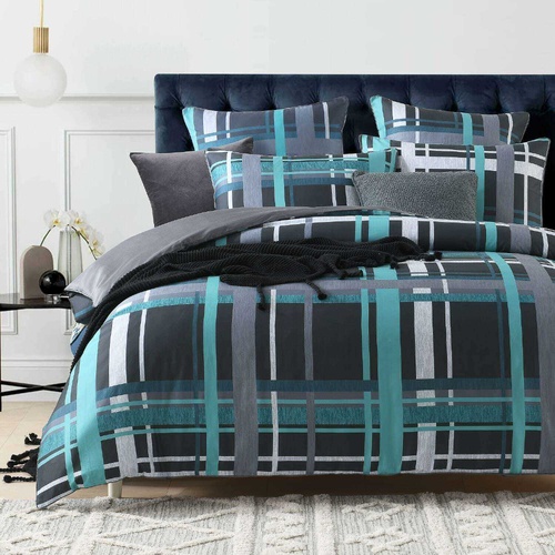 Clarke Teal Quilt Cover Set