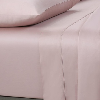 400 Thread Count Fitted Sheet Blush Long Single Bed