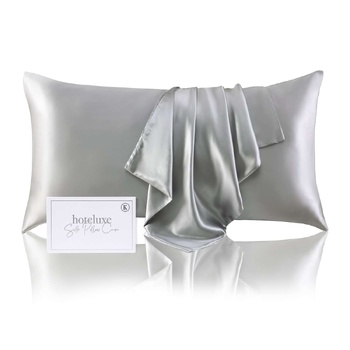 Silk King Size Pillowcase Silver