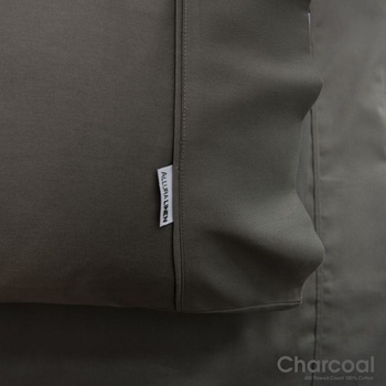 400 Thread Count Sheet set Charcoal King Single Bed