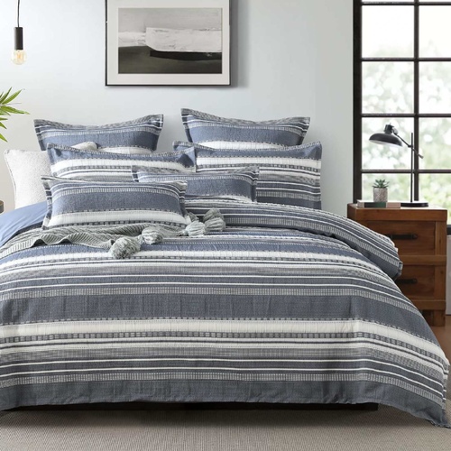 Jamieson Sea Blue Quilt Cover Set