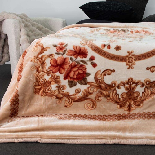 Printed Mink Briody Plush Mink Blanket