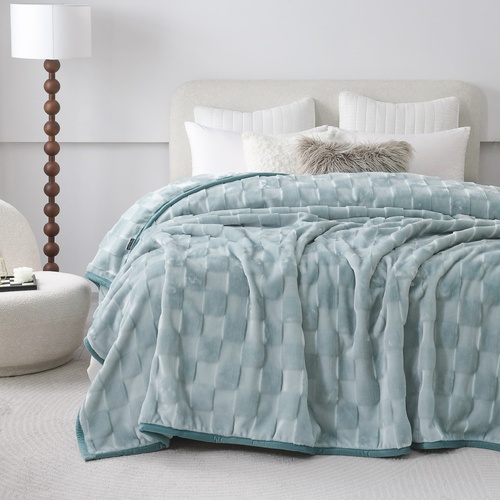 Teddy Mink Blanket Green
