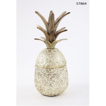 Decorative Pineapple Sculpture Gold finish Mirror Work (RK2020)