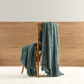 Solace Throw Aqua