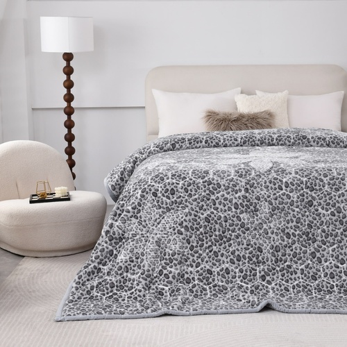 Printed Mink Blanket Leopard