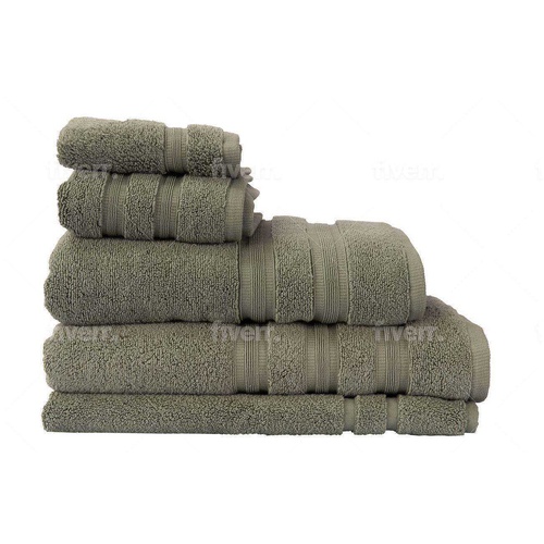 Cotton Towel Range Olive