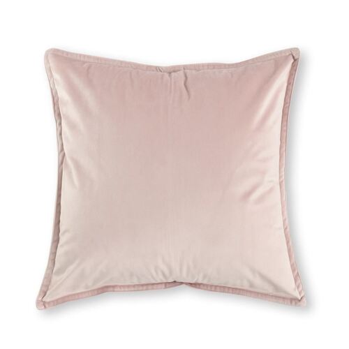 Velvet European Pillowcase Soft Pink
